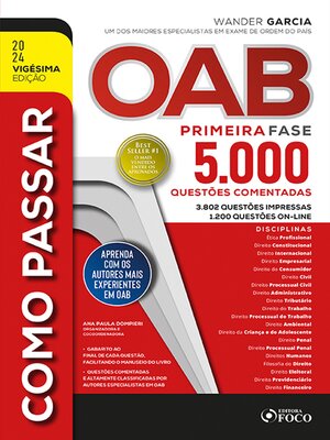 cover image of COMO PASSAR NA OAB--1ª FASE